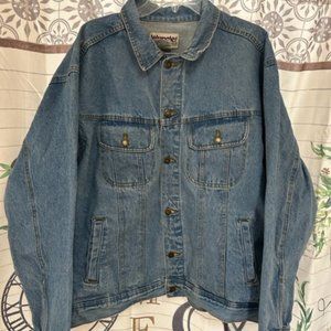New Men's Wrangler Rugged Wear Denim Jacket Size XXL
